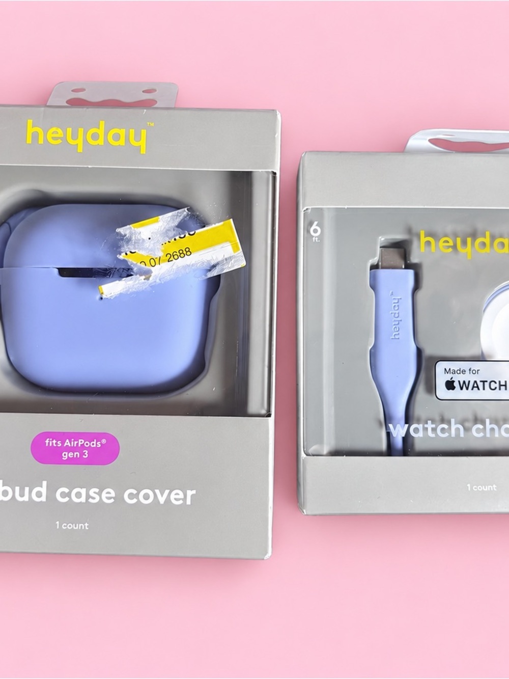 Heyday Apple Watch Charger & AirPods Gen 3 Case Cover Bundle